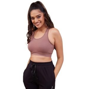 Women's Everyday Cotton Padded Sports Bra for Gym/Running/Workout Full Support