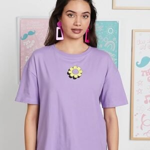 Women's Cotton Stretch Half Sleeve Round Neck Oversized Loose Fit T-Shirts